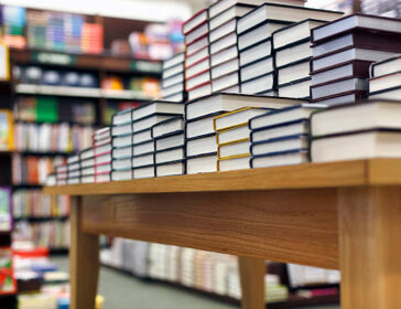 Stack of Textbooks HK