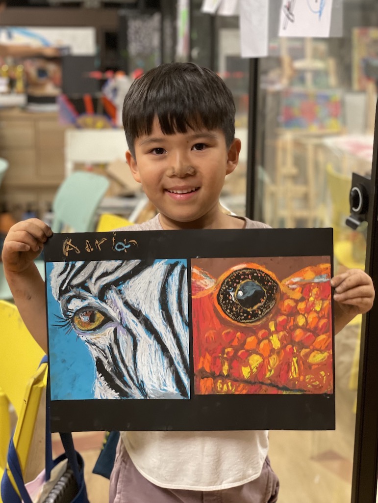 Painting Blu Jungle Art Hong Kong