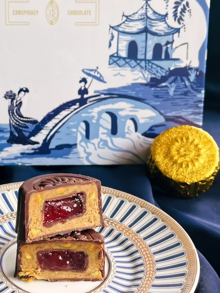 CONSPIRACY CHOCOLATE: Pistachio Dark Chocolate Mooncakes 2026
