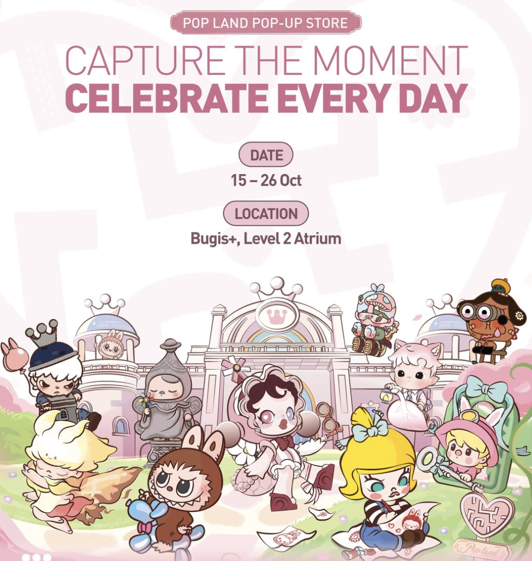 POP MART POP LAND Pop-up Store At Bugis+ Singapore October 2025