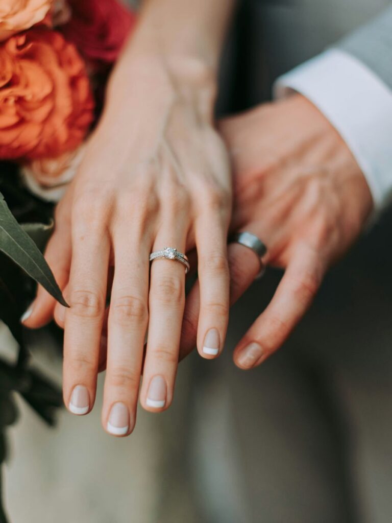 Image of couple hands with rings - marriage counseling singapore
