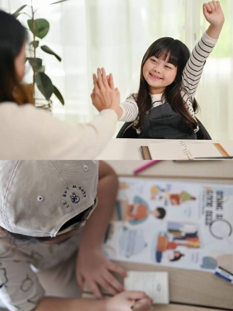 Children learning English in a small-group class at Lil’ but Mighty in Singapore