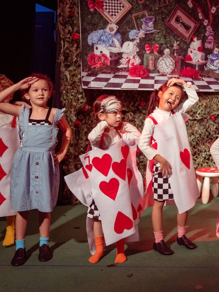 Children performing musical theatre at Sing'theatre Academy in Singapore