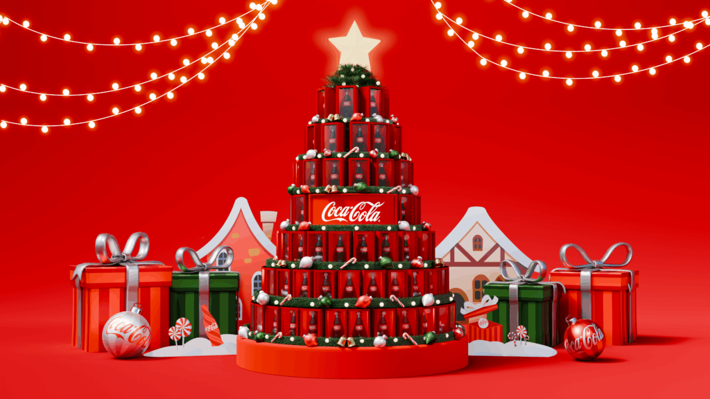 Coca Cola Village Vending Tree - Artist Impression