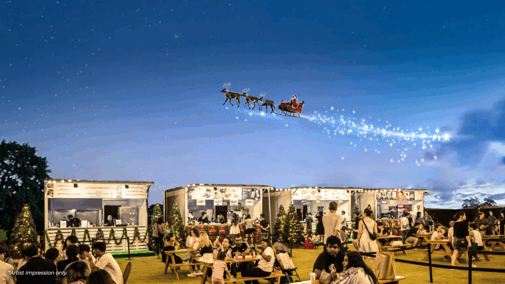 Flying Santa - Artist Impression