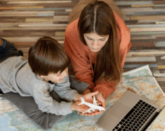 Image of roadschooling with kids in asia