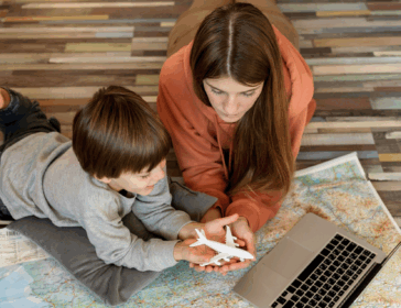 Image of roadschooling with kids in asia