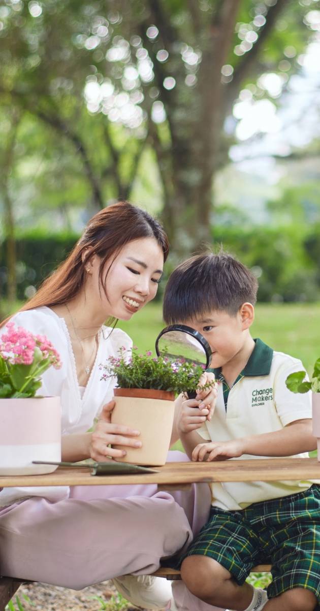 Child-led learning zones at Changemakers Explorer Preschool Singapore