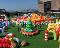 merry balloon park kai tak hong kong 2026. christmas outdoor event for kids