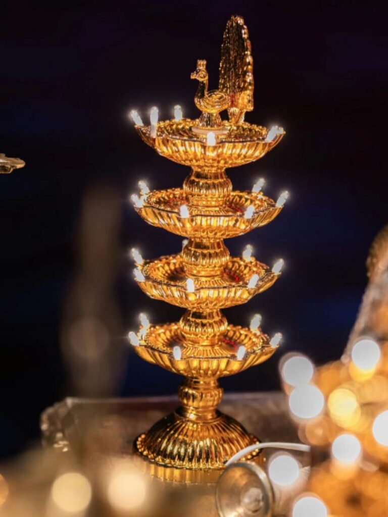 Image of a brass lamp - deepavali event singapore