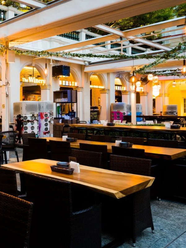 winery bar inside image at CHIJMES little steps