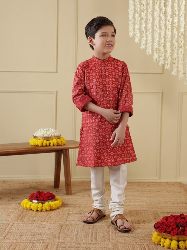 Image of boy's kurta from Fabrindia - indian costume singapore