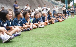 Children Sat Down Rugbytots Hong Kong