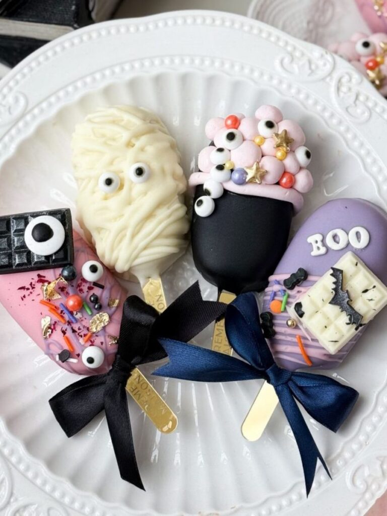 Image of Halloween popsicles by creme maison - halloween candy singapore