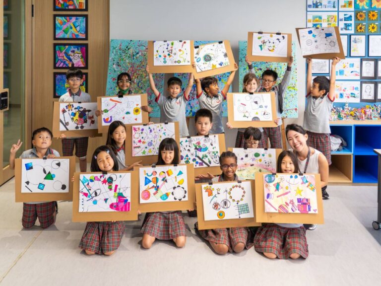 Children learning at XCL World Academy Singapore