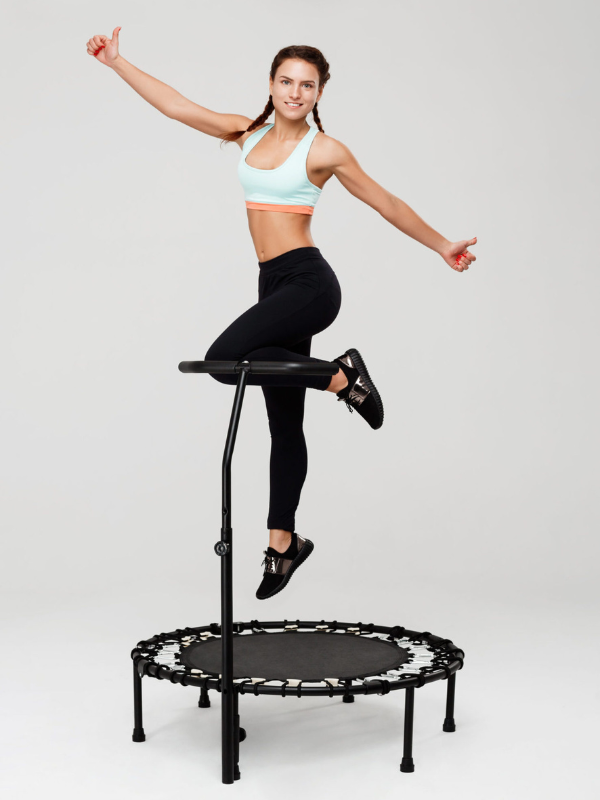 woman jumping on a rebounder TFX gym Singapore