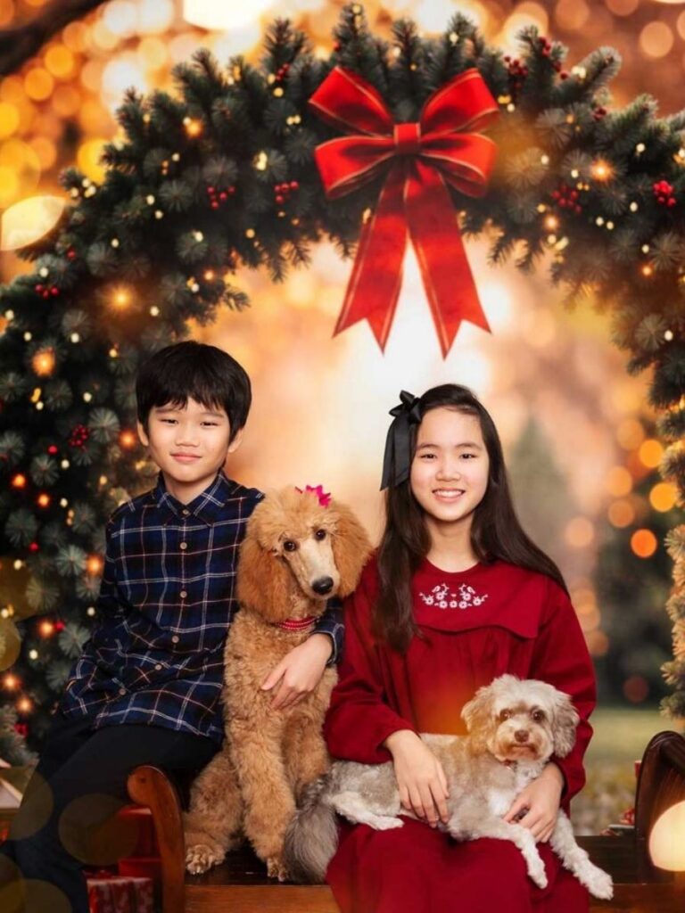 Image of kids from Oh Dear Studio - christmas card photography