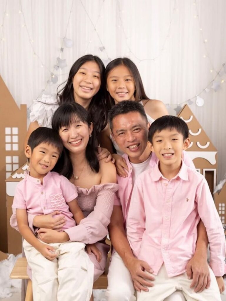 Image of family photo shoot at Bloom Photography - christmas card photography singapore