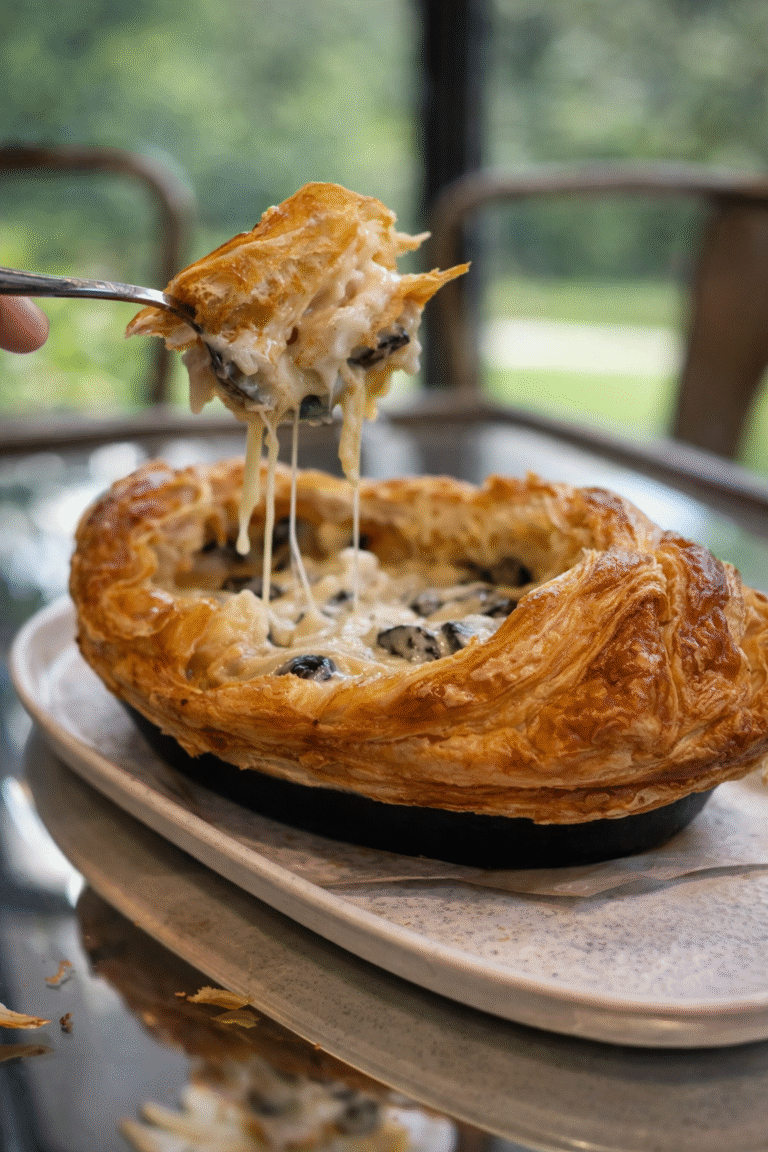 Oven Baked Mont D'or Cheese in Puff Pastry served at Atout restaurant in Dempsey Hill, Singapore