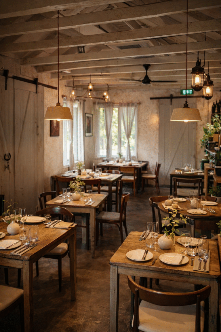 Rustic, cottage-core aesthetic at Morsels in Dempsey Hill