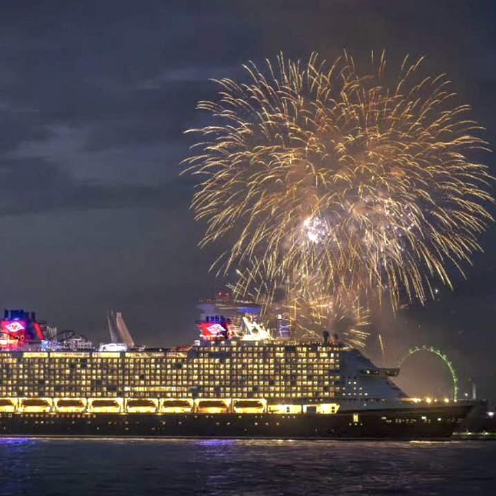 Disney Cruise Line March 2026 Fireworks Singapore