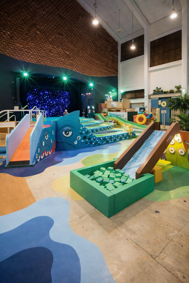 Free creative indoor play installation at The Artground in Singapore