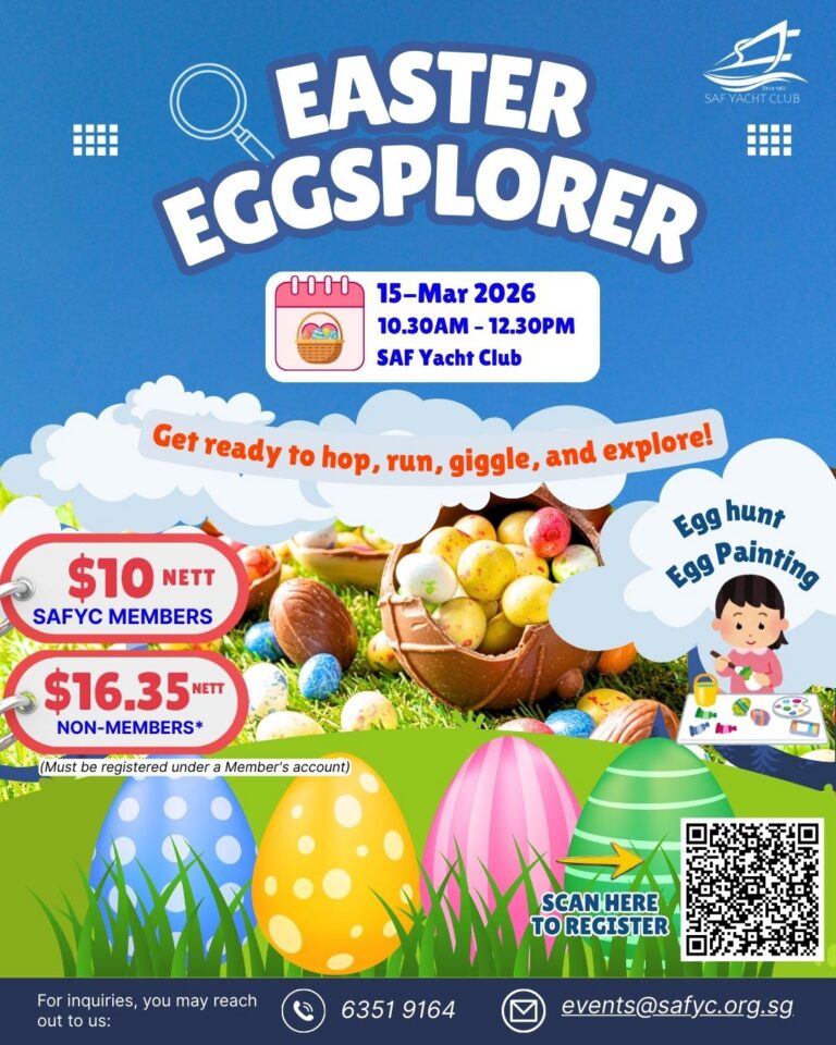 Easter Eggplorer 2026 SAF Yacht Club Singapore