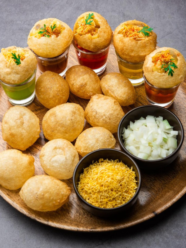 pani puri at annapoorna vegetarian restaurant in singapore little steps