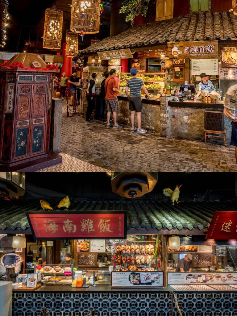 Retro hawker dining at Mandai Wildlife Reserve Singapore