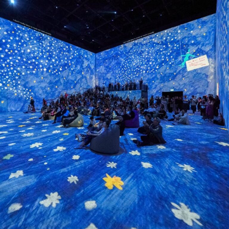Immersive projections at David Hockney Bigger & Closer exhibition