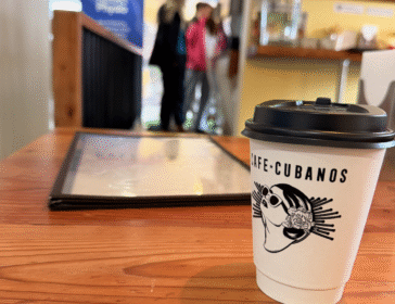 Image of coffee and toastie from Cafe Cabanos In Niseko, Japan