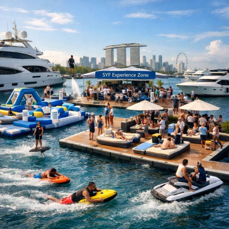 Singapore Yachting Festival yachts Sentosa Cove supercar parade