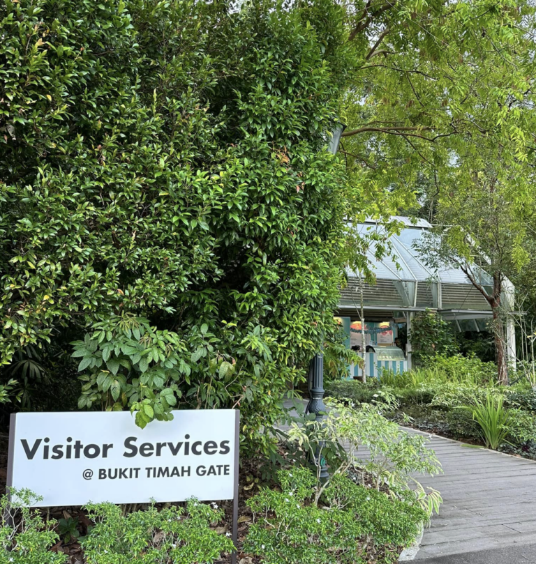 Image of ice cream shop inside Singapore Botanic Garden