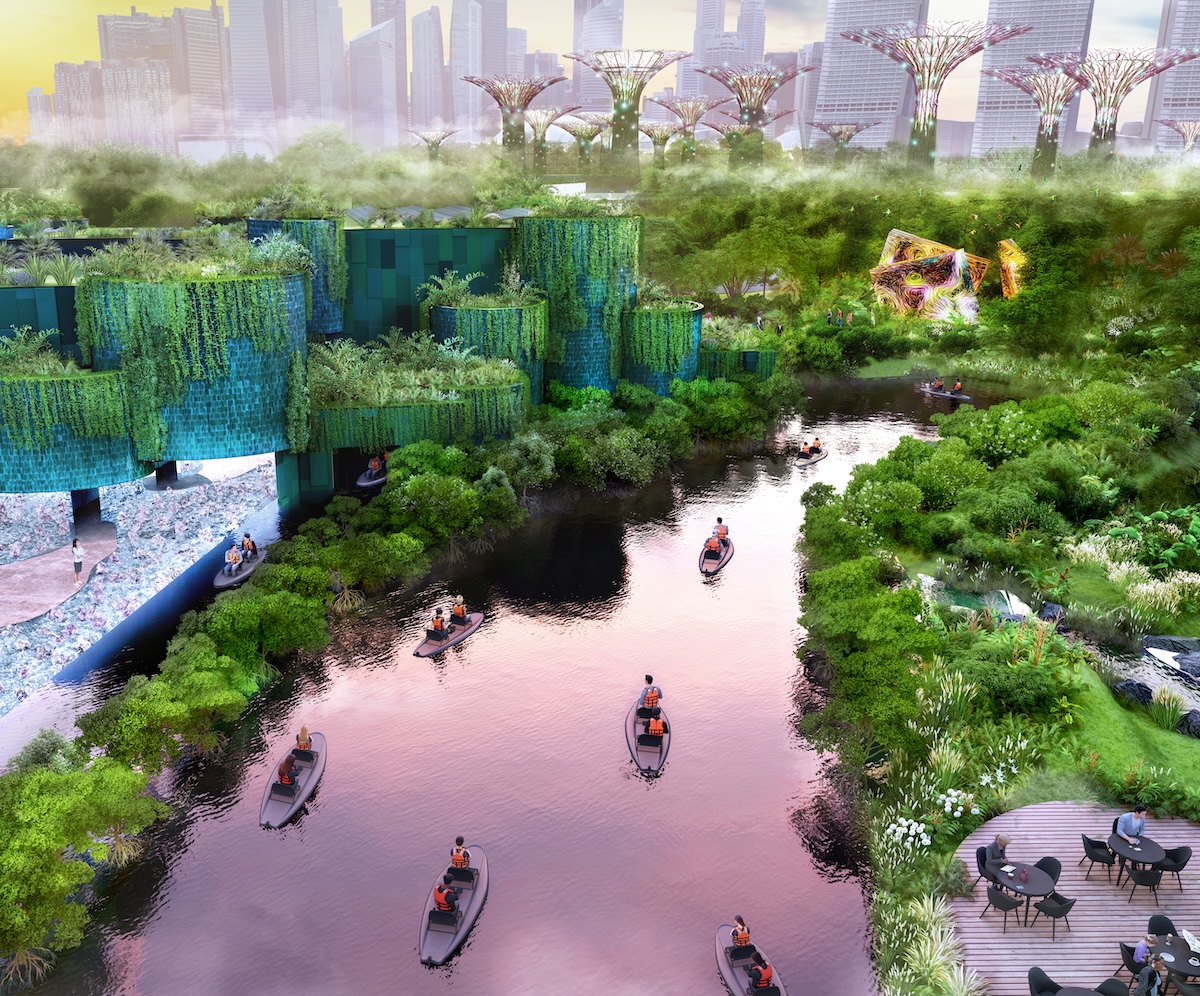 Wetlands by the Bay with teamlab at Gardens by the Bay In Singapore