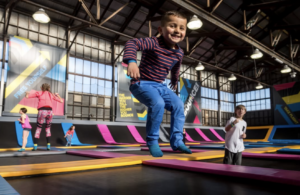 Kids bouncing at BOUNCE Singapore indoor trampoline park