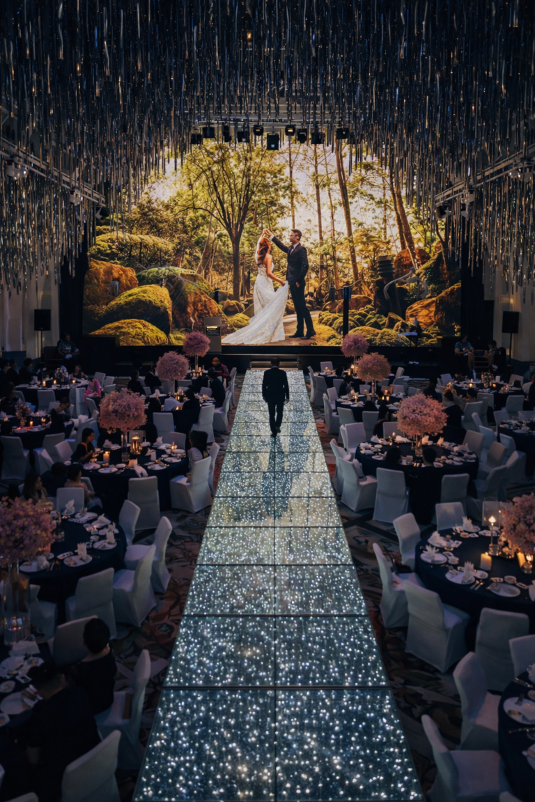 Luxury wedding ballroom at JW Marriott Singapore South Beach