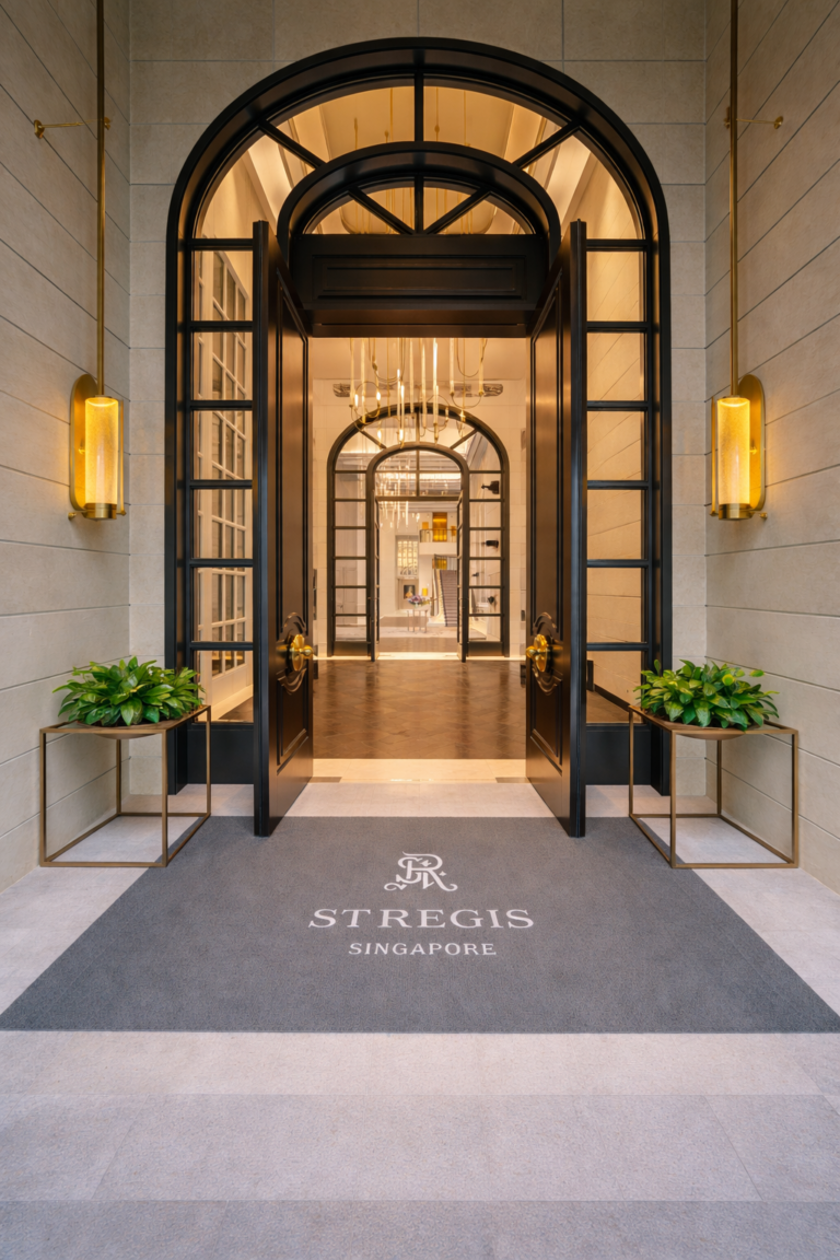 Grand entrance of The St. Regis Singapore wedding venue