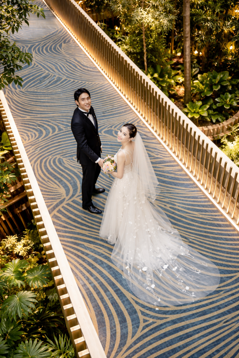 Sky bridge at Park Royal Collection Singapore in Marina Bay