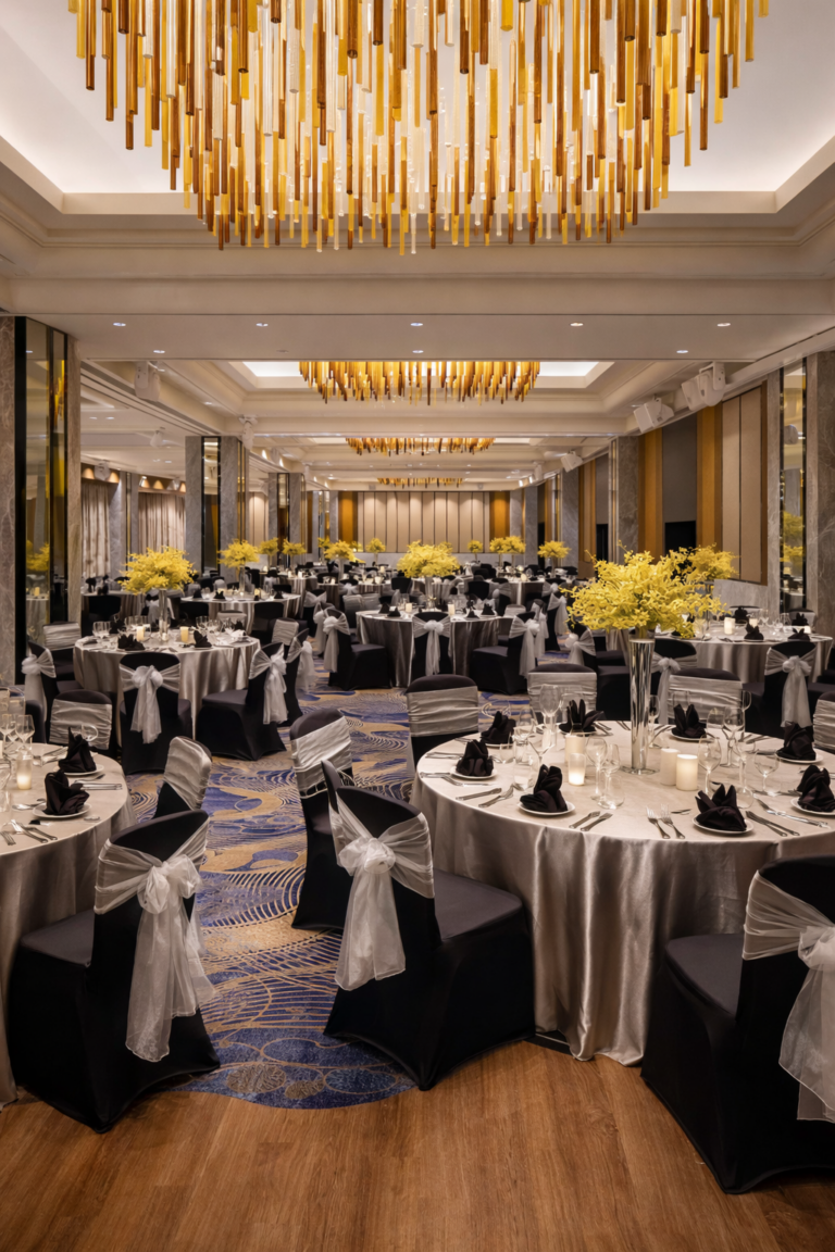 Ballroom wedding reception at voco Orchard Singapore