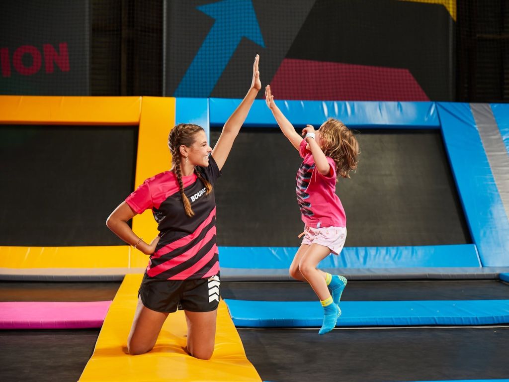 Image of kid and adult at BOUNCE Singapore