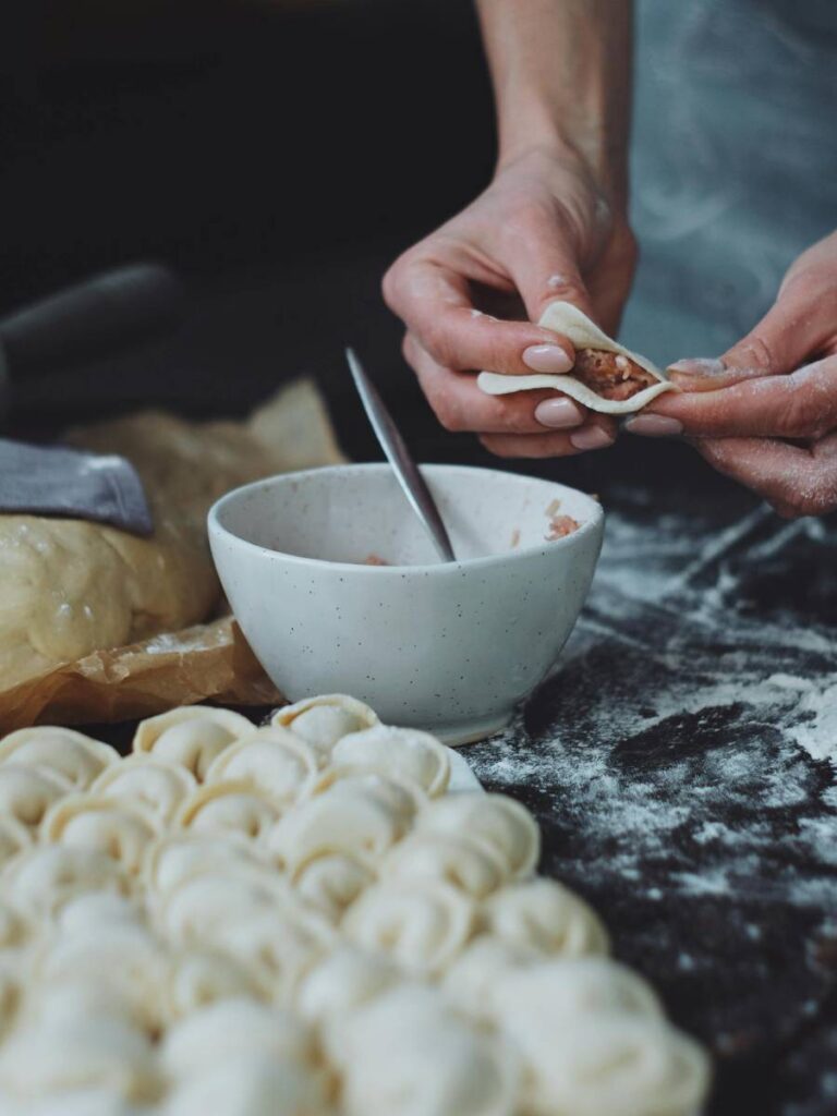 Dumpling making cooking class with family at Commune Kitchen, Singapore