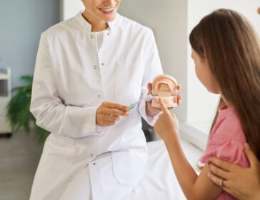 Image of child at the dentists in Singapore