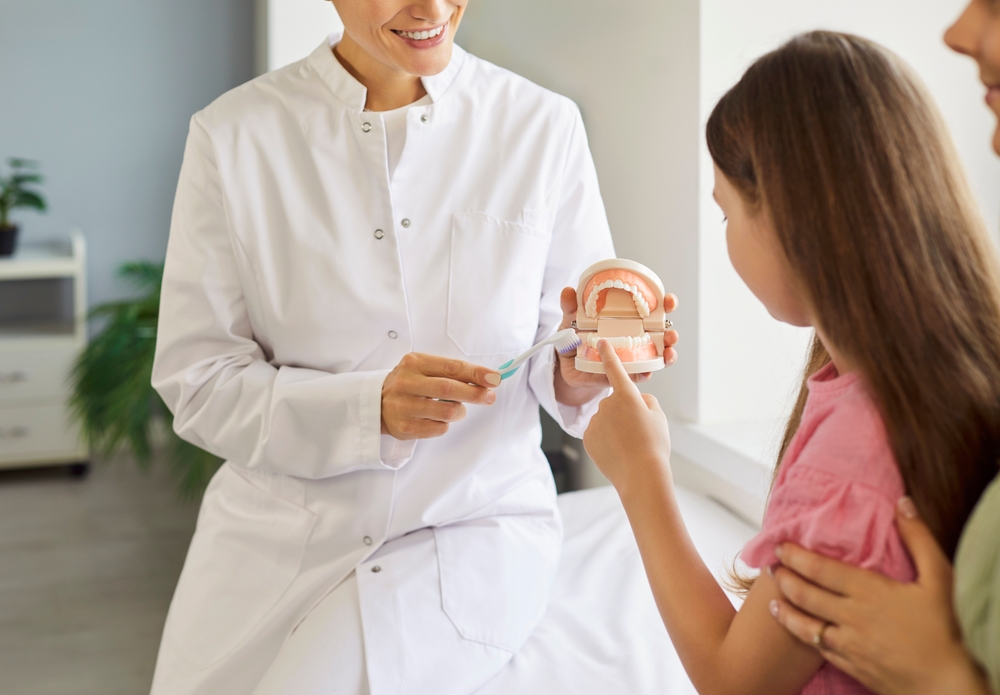 Image of child at the dentists in Singapore
