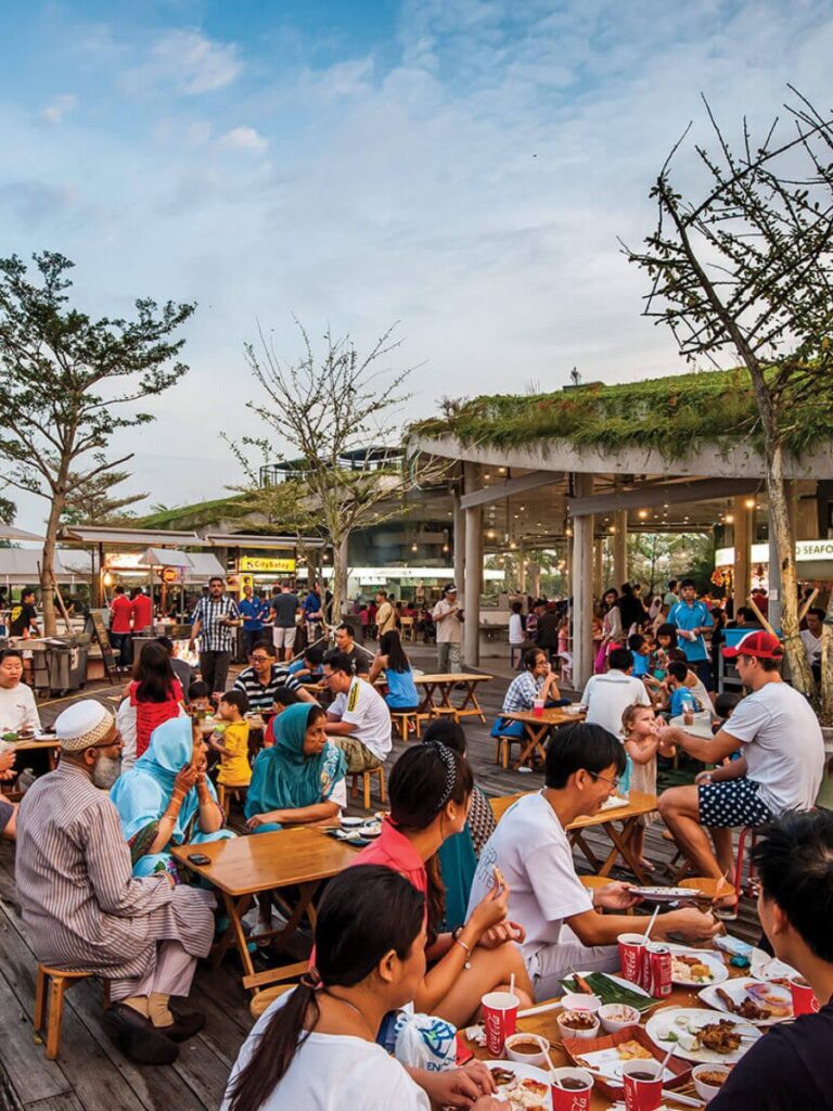 Image of food court at Gardens by the Bay