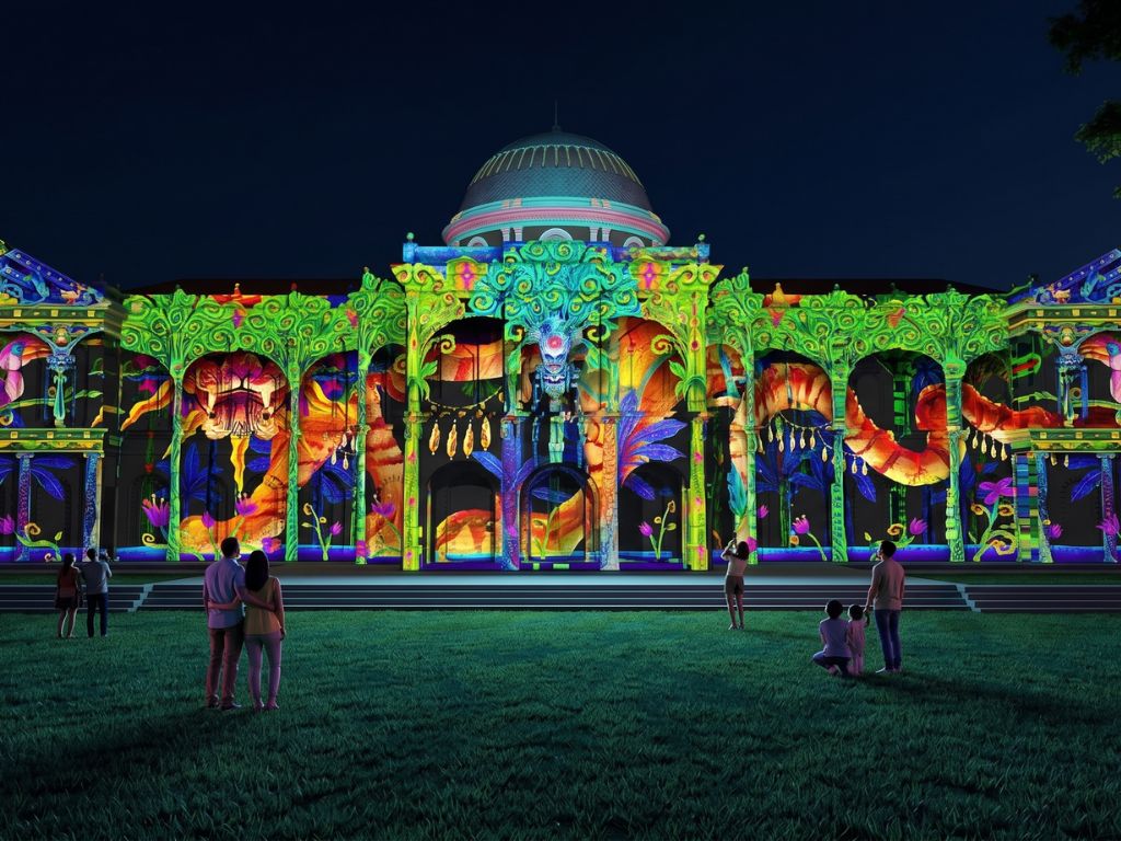 Image of projection mapping at Singapore Night Festival 2026