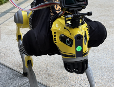 Image of robodogs in Singapore Sentosa