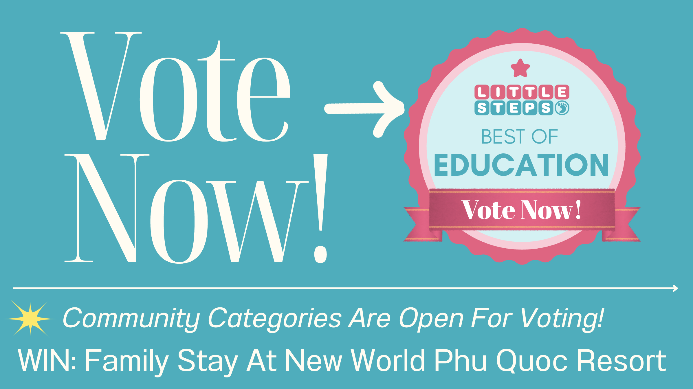 Vote Now Page For Education Awards