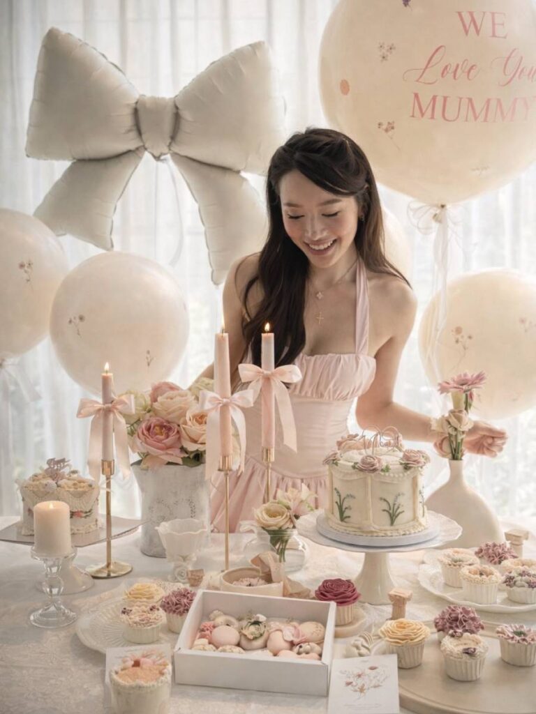 Creme Maison vintage floral Mother’s Day cake Singapore
