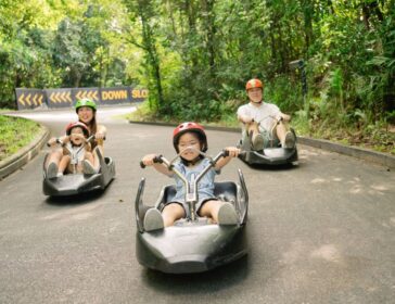 Image of family at Skyline Luge - Sentosa