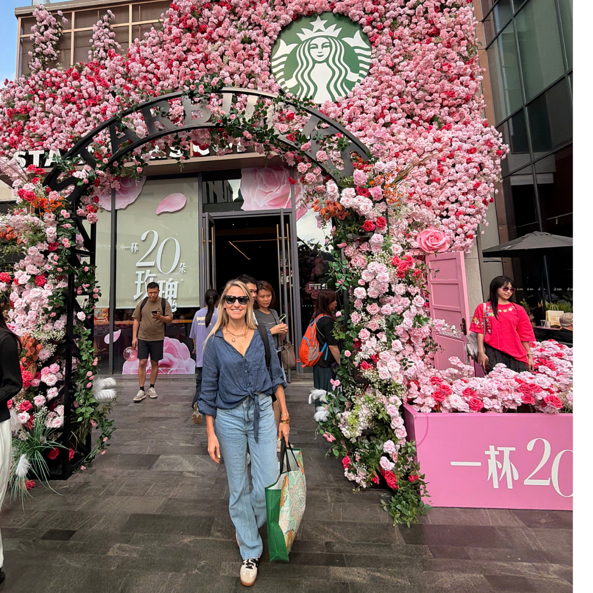 Image of Shea at Starbucks at Upper Hills Mall Shenzhen